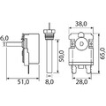 Termostat s kapilárovým čidlem Emerson typ 1536 0-160°C M14x1M 16A 400V 1550mm