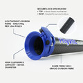 Exteriérové modulární sací trubky SkyVac Elite 50 mm — sada 6 m (4 díly, karbon)