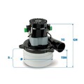 Sací motor 230V 1200W 181/67/144mm 2S