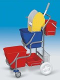 Úklidový vozík KAMZÍK ISS - košík + 6 l kbelík