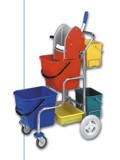 Úklidový vozík KAMZÍK - 2 x 6 l kbelíky (kaskáda)