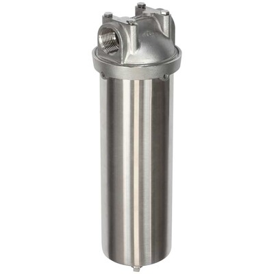 Vodní filtr vstupní pro vysokotlaké čističe 9" velký (nerezový)