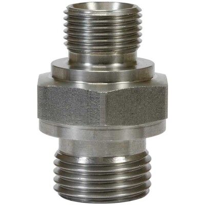Oboustranné šroubení 1/8" M - 3/8" M nerez (500bar)