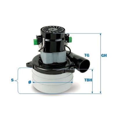 Sací motor 230V 1200W 181/67/144mm 2S