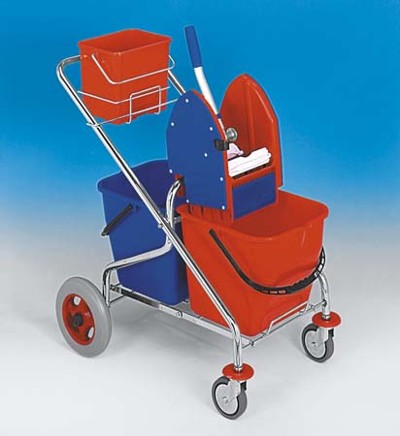 Úklidový vozík REKORD 2x17 METRO sklapovací (kompletní výbava)