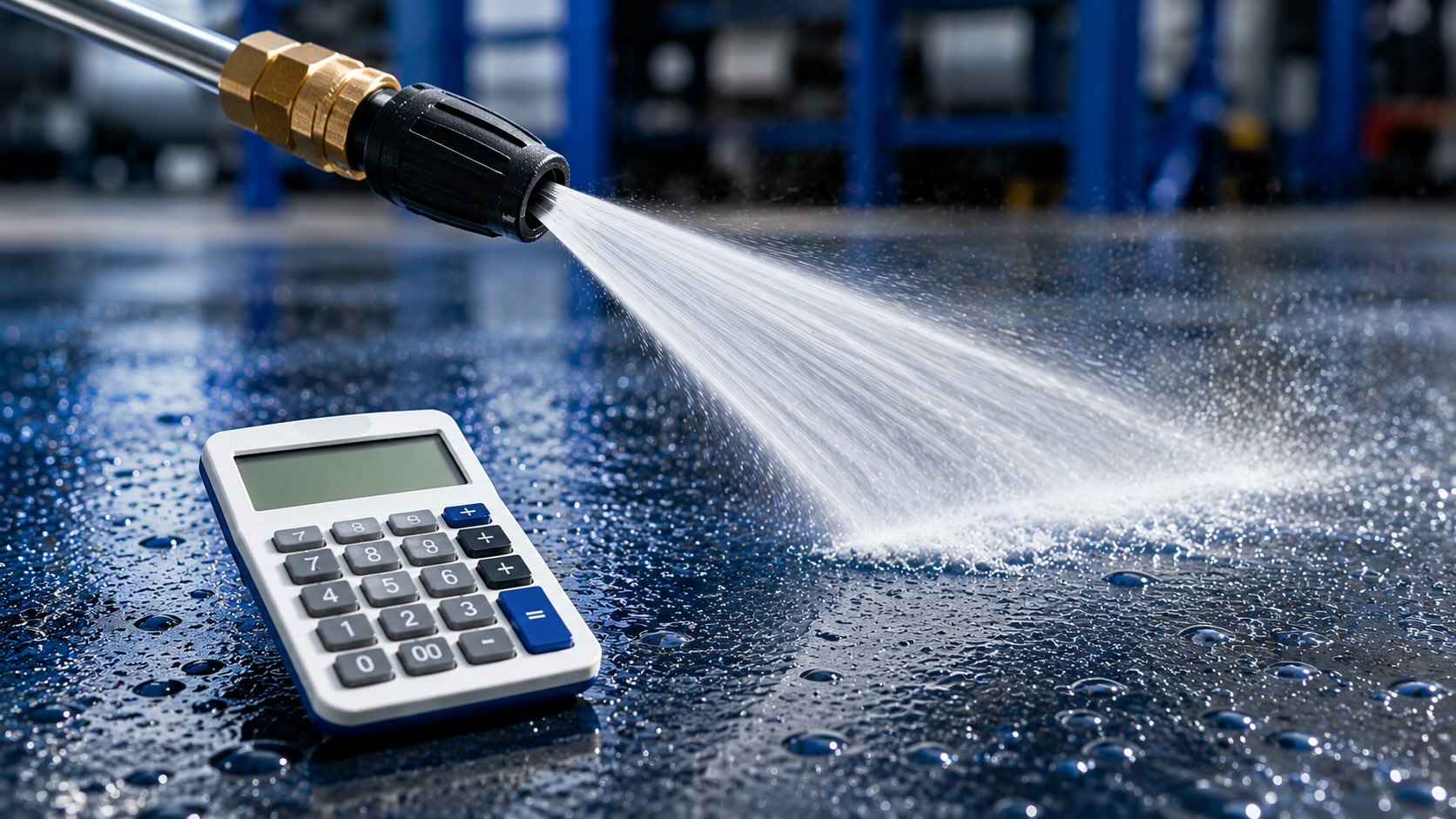 Hydroclean | Kalkulačka velikosti vysokotlaké trysky