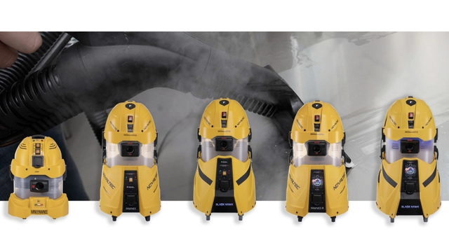 Profesionální parní čističe Novaltec Mini Pawnee, Pawnee, Black Hawk a Black Hawk Ricarica